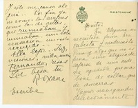 [Carta] 1926 septiembre 5, A bordo del "Oroya" en el mar Atlántico [ una amiga "Monito"]  [manuscrito] Elvira Santa Cruz Ossa (Roxane).