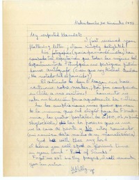 [Carta] 1954 diciembre 30, Pitrufquen, Chile [a] Roque Esteban Scarpa  [manuscrito] Jaime Silva Gutiérrez.
