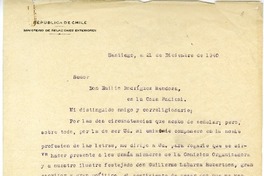 [Carta] 1940 diciembre 21, Santiago, Chile [a] Emilio Rodríguez Mendoza  [manuscrito] Víctor Domingo Silva.