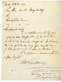 [Carta] 1919 mayo 20, La Paz, Bolivia [a] Carlos Silva Cruz  [manuscrito] Emilio Rodríguez Mendoza.
