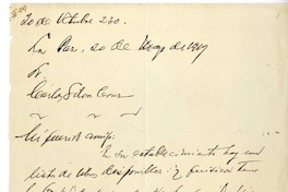[Carta] 1919 mayo 20, La Paz, Bolivia [a] Carlos Silva Cruz  [manuscrito] Emilio Rodríguez Mendoza.