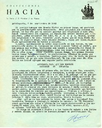 [Carta] 1983 septiembre 7, Antofagasta, Chile [a] Oreste Plath  [manuscrito] Andrés Sabella.
