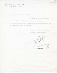 [Carta] 1986 marzo, Santiago, Chile [a] Oreste Plath  [manuscrito] Patricio García-Huidobro Montes.