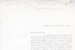 [Carta] 1986 marzo 11, Linares, Chile [a] Oreste Plath  [manuscrito] Fernando Onfray.