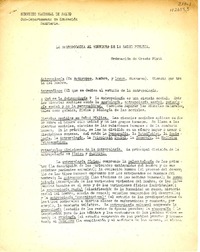 La antropología al servicio de la salud pública  [manuscrito] Ordenación de Oreste Plath.
