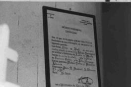 [Certificado de Bautizo de Gabriela Mistral]  [fotografía].