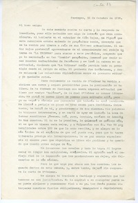 [Carta] 1939 octubre 16, Rancagüa, Chile [a] Gonzalo Drago  [manuscrito] Oscar Castro Z.
