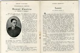 Oscar Castro :  [artículo] by Enrique Gajardo.