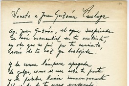 [Carta] 1975 agosto, Viña del Mar, Chile [a] Juan Guzmán Cruchaga  [manuscrito] Sara Vial.