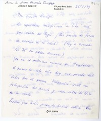 [Carta] 1979 mayo 25, Suiza [a] Juan Guzmán Cruchaga  [manuscrito] Albert Theile.