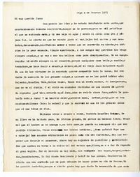 [Carta] 1971 febrero 8, Santiago, Chile [a] Juan Guzmán Cruchaga  [manuscrito] Hernán del Solar.
