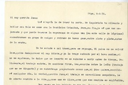 [Carta] 1970 agosto 8, Santiago, Chile [a] Juan Guzmán Cruchaga  [manuscrito] Hernán del Solar.