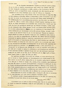 [Carta] 1948 julio 27, Santiago, Chile [a] Juan Guzmán Cruchaga  [manuscrito] Hernán del Solar.