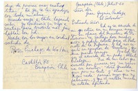 [Carta] 1960 julio 8, Concepción, Chile [a] Juan Guzmán Cruchaga  [manuscrito] Rosa Cruchaga.