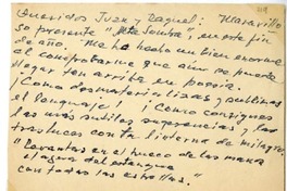 [Carta] 1961 diciembre 10, Santiago, Chile [a] Juan Guzmán Cruchaga  [manuscrito] Julio Fernando Arriagada Augier.