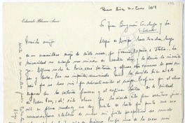 [Carta] 1959 enero 2, Buenos Aires, Argentina [a] Juan Guzmán Cruchaga  [manuscrito] Eduardo Blanco Amor.
