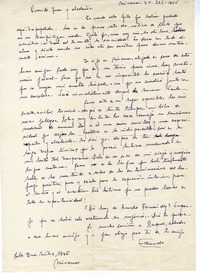 [Carta] 1955 marzo 25, Santiago, Chile [a] Juan Guzmán Cruchaga  [manuscrito] Eduardo Blanco Amor.