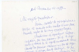 [Carta] 1978 noviembre 1, Valparaíso, Chile [a] Fernando Guzmán  [manuscrito] Juan Guzmán Cruchaga.