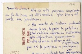 [Carta] 1960 mayo 8, San Salvador [a] Juan Guzmán Cruchaga  [manuscrito] Leopoldo Castedo.