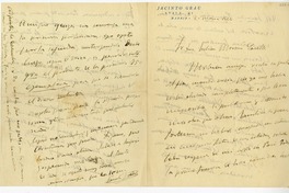 [Carta] 1924 mayo 1, Madrid, España [a] Julián Moreno Lacalle, Estados Unidos  [manuscrito] Jacinto Grau.