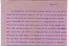[Carta] [entre 1923 y 1928] mayo 15, Santiago, Chile [a] Juan Guzmán Cruchaga  [manuscrito] Marta Brunet.