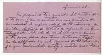[Carta] [entre 1923 y 1928] junio 20, Santiago, Chile [a] Juan Guzmán Cruchaga  [manuscrito] Marta Brunet.