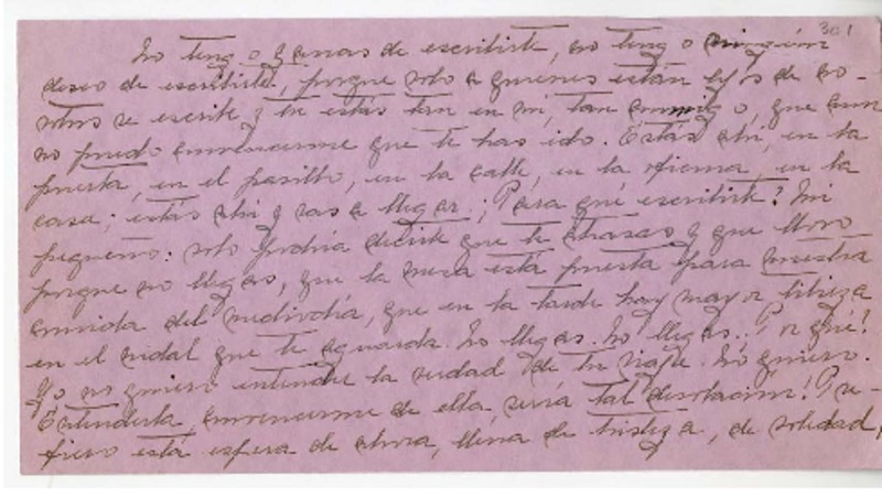 [Carta] [entre 1923 y 1928] Santiago, Chile [a] Juan Guzmán Cruchaga  [manuscrito] Marta Brunet.