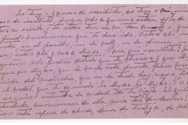 [Carta] [entre 1923 y 1928] Santiago, Chile [a] Juan Guzmán Cruchaga  [manuscrito] Marta Brunet.