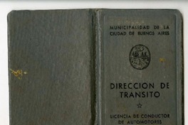 [Licencia de conducir] 1953 junio 17, Buenos Aires, Argentina [a] Juan Guzmán Cruchaga  [manuscrito] Dirección de tránsito (Argentina).