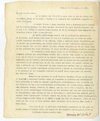[Carta] 1966 diciembre 31, Santiago, Chile [a] Juan Guzmán Cruchaga  [manuscrito] Hernán del Solar.