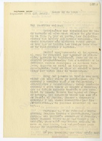 [Carta] 1968 enero 10, Santiago, Chile [a] Juan Guzmán Cruchaga  [manuscrito] Salvador Reyes.