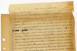 [Carta] 1948 diciembre 4, Buenos Aires, [Argentina] [a] Matilde Ladrón de Guevara  [manuscrito] Dino Segre (Pitigrilli).