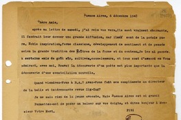 [Carta] 1948 diciembre 6, Buenos Aires, [Argentina] [a] Matilde Ladrón de Guevara  [manuscrito] Dino Segre (Pitigrilli).