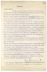 [Carta] [1954] Hoy martes [a] Querida Matilde  [manuscrito] Inés Subercaseaux.