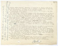 [Carta] 1951, Argentina [a] Querida amiga Matilde  [manuscrito] Carlos [Sabat].