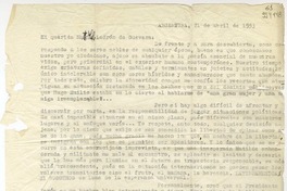 [Carta] 1953 abril 21, Argentina [a] Mi querida Matilde Ladrón de Guevara  [manuscrito] [Ana Emilia Lahitte].