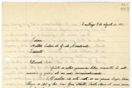 [Carta] 1953 agosto 7, Santiago, [Chile] [a] Matilde Ladrón de Guevara de Arredondo  [manuscrito] Raúl Hidalgo.