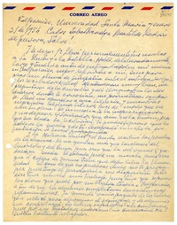 [Carta] 1954 enero 31, Valparaíso [a] Matilde Ladrón de Guevara  [manuscrito] Carlos [Sabat Ercasty].