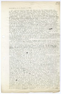 [Carta] 1955 febrero 22, Montevideo [a] Muy estimada Matilde  [manuscrito]