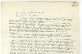[Carta] 1955 mayo 29, Montevideo [a] Gratísima Matilde  [manuscrito] [Hugo Emilio Pedemonte].