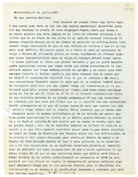[Carta] 1955 julio 19, Montevideo [a] Mi muy querida Matilde  [manuscrito] Hugo Emilio [Pedemonte].