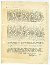 [Carta] 1955 septiembre 12, Montevideo [a] Mi muy querida Matilde  [manuscrito] Hugo Emilio [Pedemonte].