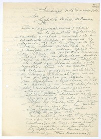 [Carta] 1956 diciembre 11, Santiago [a] Matilde Ladrón de Guevara  [manuscrito] Manlio Bustos Q.