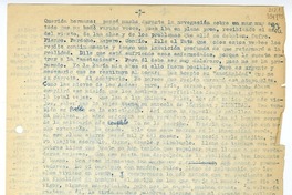 [Carta] [1957], [Paris] [a] Querida hermana  [manuscrito] [Matilde Ladrón de Guevara].