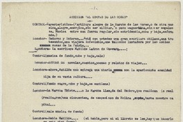 [Programas radiales]  [manuscrito] Matilde Ladrón de Guevara.