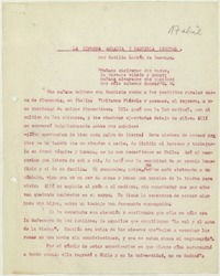 La reforma agraria y Gabriela Mistral  [manuscrito] Matilde Ladrón de Guevara.