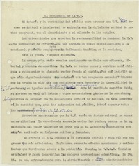 La influencia de la T.V.  [manuscrito] Matilde Ladrón de Guevara.