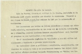 Rapanui  [manuscrito] Matilde Ladrón de Guevara.