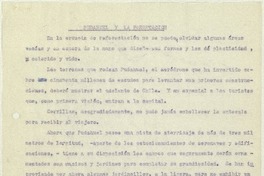Pudahuel y la forestación  [manuscrito] Matilde Ladrón de Guevara.