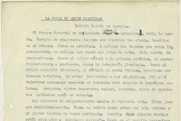 La feria de artes plásticas  [manuscrito] Matilde Ladrón de Guevara.